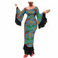 African Ethnic Printing Batik Cotton Ringed Dress