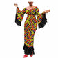 African Ethnic Printing Batik Cotton Ringed Dress