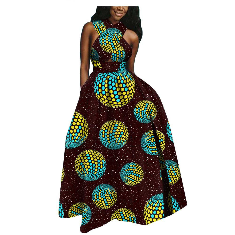 African Ethnic Batik Printed Dress