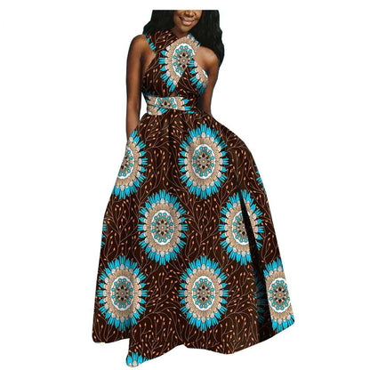 African Ethnic Batik Printed Dress