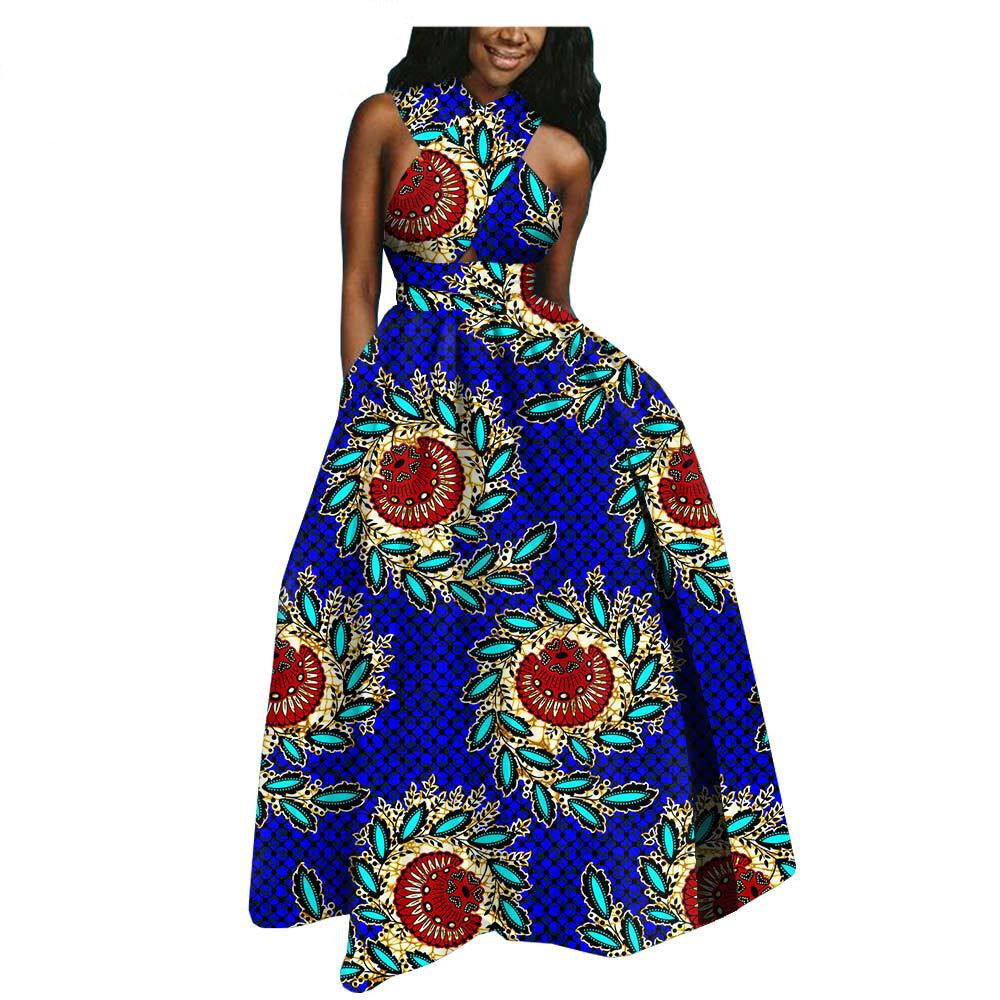 African Ethnic Batik Printed Dress