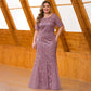 Women's Plus Size Sequined Mesh Mermaid Dress