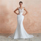 New Fashion Sexy Lower Back Catwalk Fishtail Wedding Dress