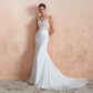 New Fashion Sexy Lower Back Catwalk Fishtail Wedding Dress