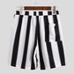 Summer Short Men's Striped Beach Suit