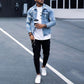 Men's Ripped Denim Jacket