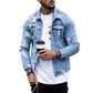 Men's Ripped Denim Jacket