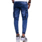 Pleated Casual Denim Trousers