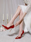 Pearl Rhinestone Stiletto Wedding Shoes