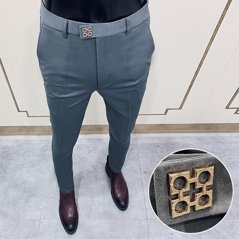 Slim Fit Men Casual Trousers