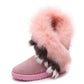 Fox fur thick-soled comfy tassel