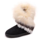 Fox fur thick-soled comfy tassel