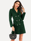 Classy V-Neck Double-Breasted Blazer Dress