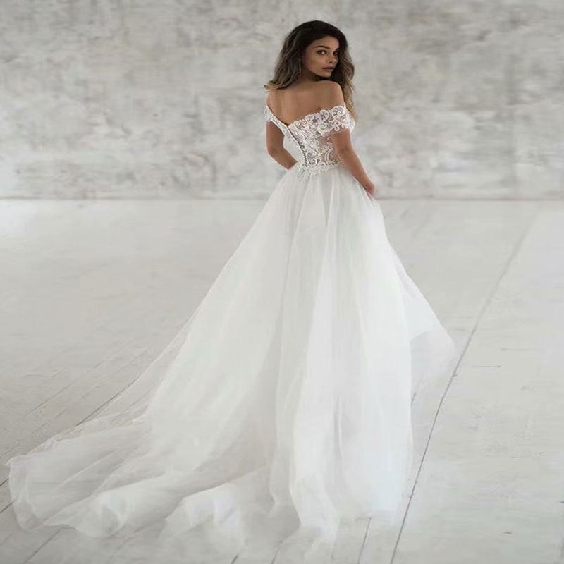 Lace Light Wedding Dress - Elegant, Simple and Thin