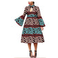 African Ethnic Printed Batik Cotton Dress