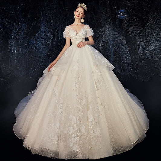 French Style Wedding Dress -Ball Gown