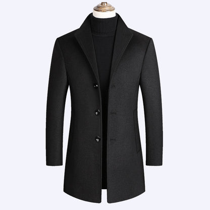 Woolen Men Autumn and Winter Coat