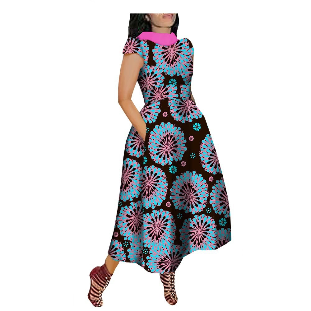 New Characteristic Batik Printed Cotton Dress