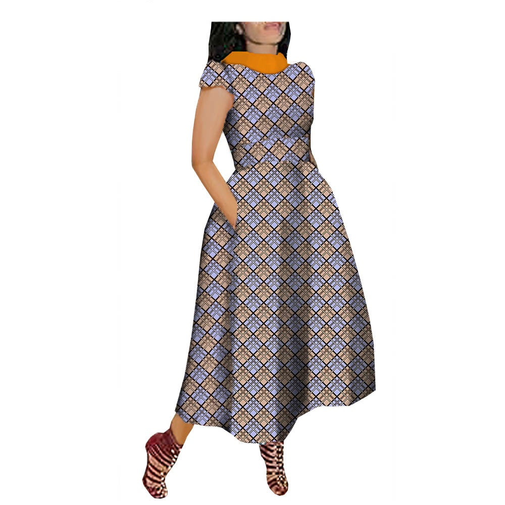 New Characteristic Batik Printed Cotton Dress