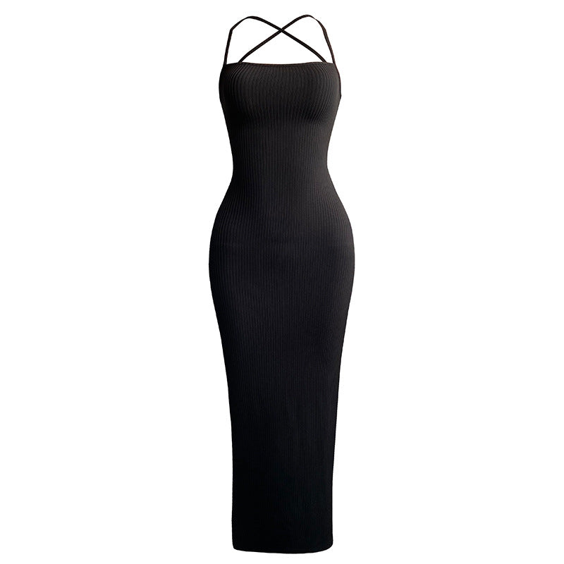 Sexy Halter Back Strap Temperament dress