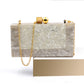 Shell Acrylic Stitching Dinner Chain Clutch