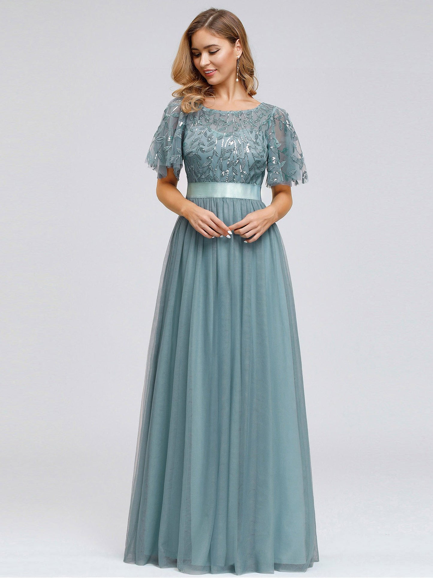 Elegant Lace Long Dress