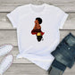 Melanin African Map T Shirt-African Girl