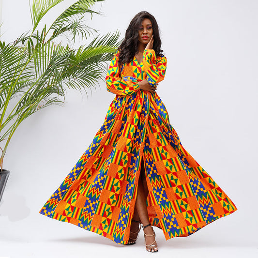 African Batik Printed Dress