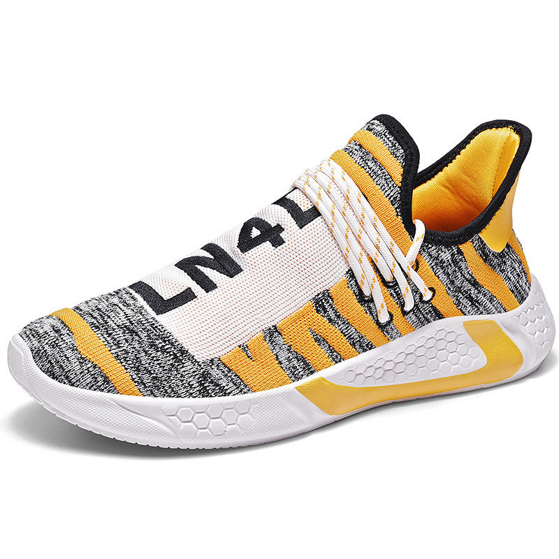 Fashion Men Mesh Fly Woven Running Shoes Men