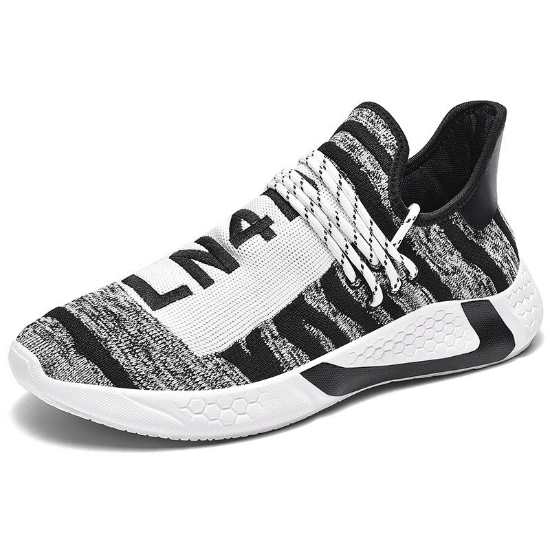 Fashion Men Mesh Fly Woven Running Shoes Men