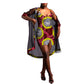 Two-Piece African Batik Printed Dress