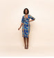 Skinny Hip-Wrapped African Ethnic Dress