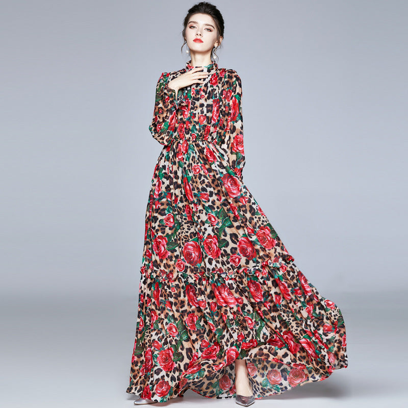 Long Swing Beautiful Flora Dress