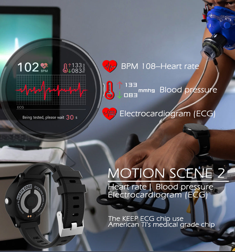 SmartWatch Sport Fitness Activity ECG PPG Blood Pressure