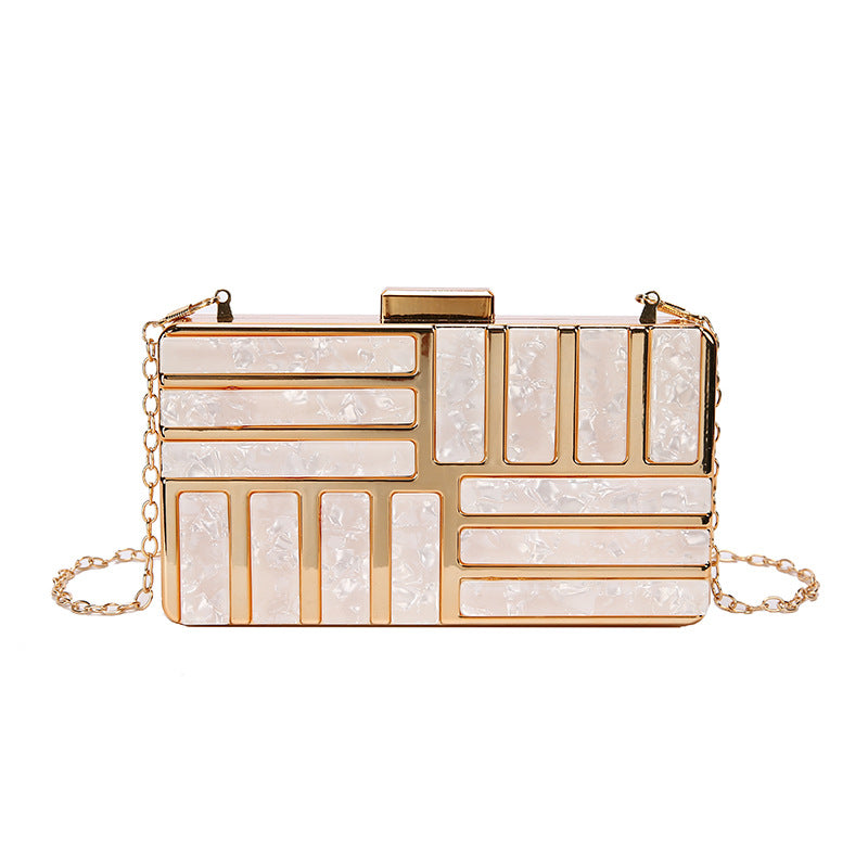 Ladies Square Bag Acrylic Clutch