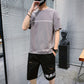 Men Short Sleeve-T-Shirt Shorts Suit