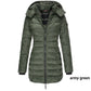 Mid-length Slim-fit Quilted Jacket