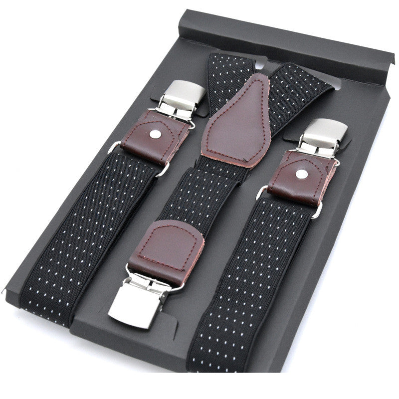 Business Sling Elastic Three Clip Strap for Men