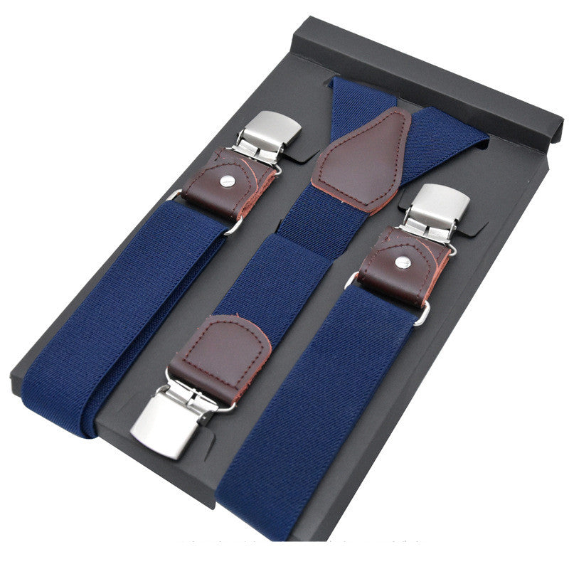 Business Sling Elastic Three Clip Strap for Men