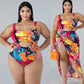 Swimsuit One-piece Print Swimsuit