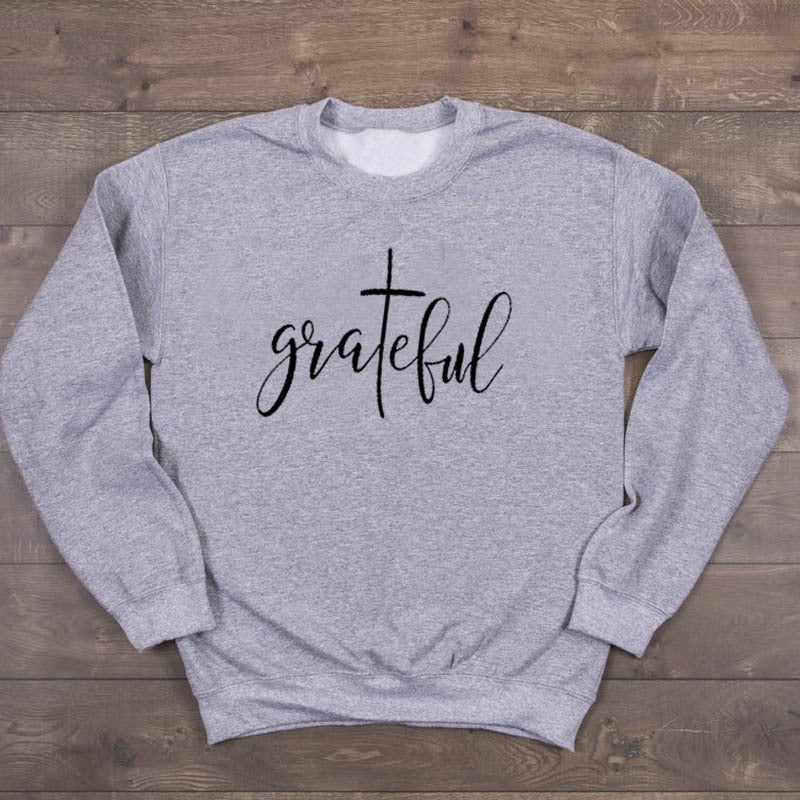 Grateful Fashion Letter Sweatshirt