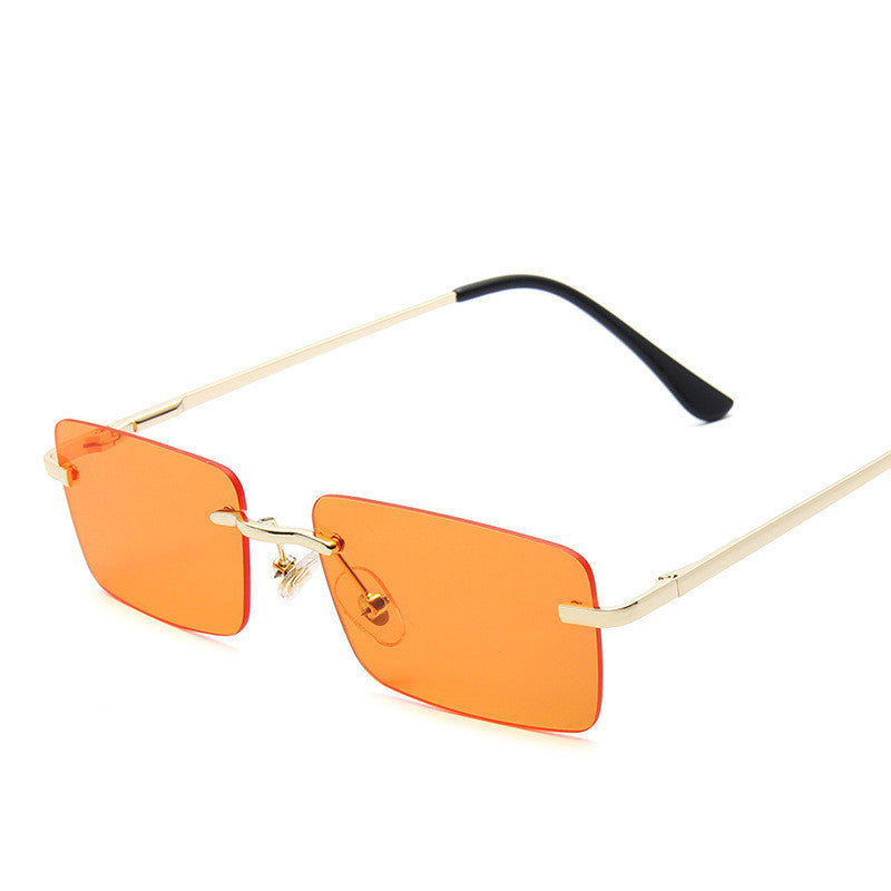 Rimless sunglasses women square