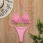 Halter Mini Bikini Female Swimsuit Two-pieces