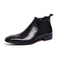 Mens High Top Leather Shoes Trendy Boots