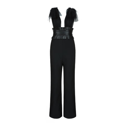 Beautiful Deep-V Jumpsuit