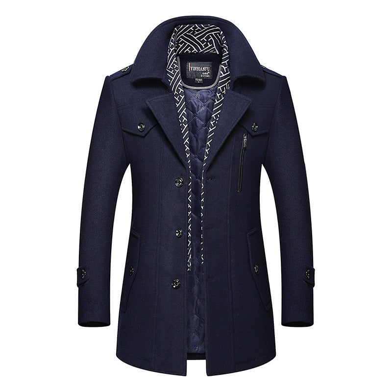 Padded Cotton/Wool Coat