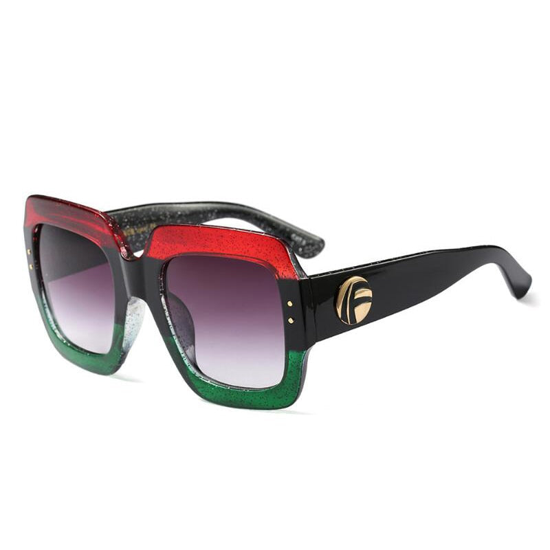 Colorful glitter sunglasses retro