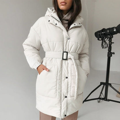 Padded jacket with Belt