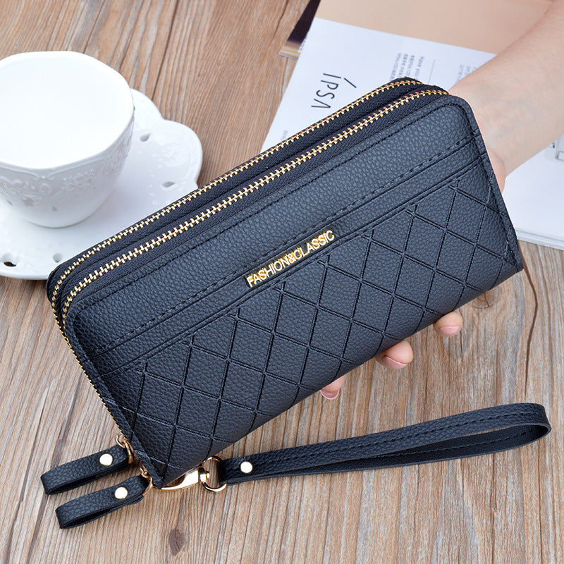 Double Zipper Hand Purse wallet for Ladies