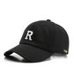 Adjustable Letter R Embroidery Unisex Cap